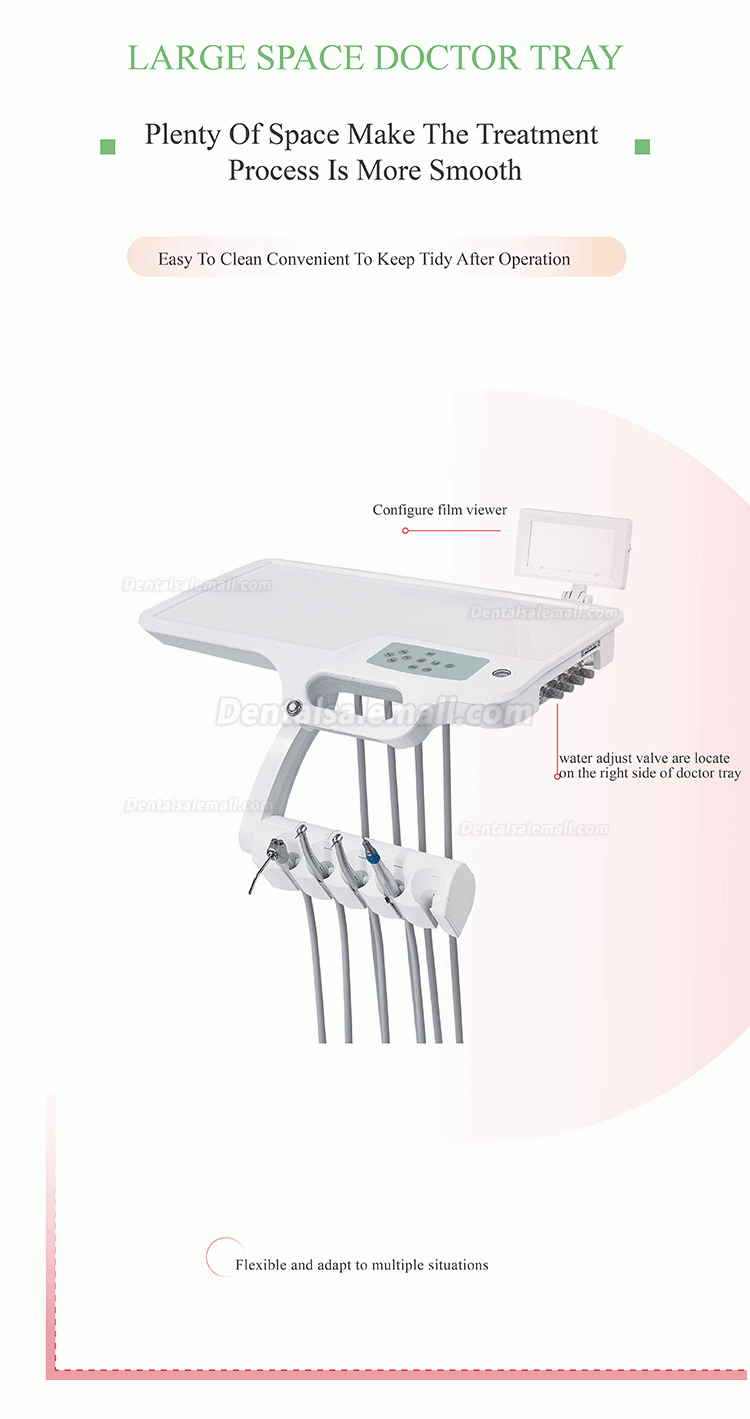 Gladent® GD-S200 Simple Dental Chair Treatment Unit With Ceramic Rotatable Spitton